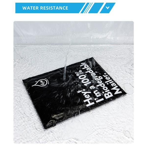 Custom PLA Printed Tote Recyclable Mailing Bags Waterproof Biodegradable Compostable