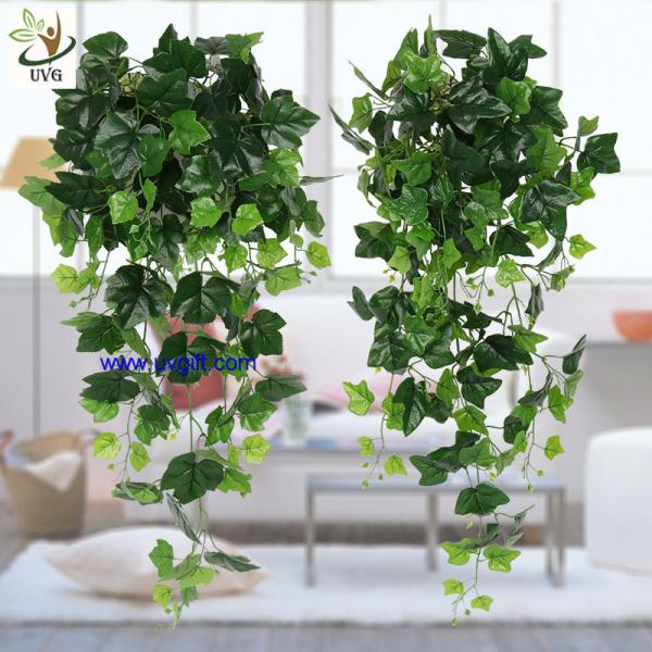UVG interior decoration 1 meter green hanging faux ivy with plastic vine leaves for sale CHP01