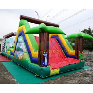 Inflatable Obstacle Course Combo Bouncing Castle For Advertisement
