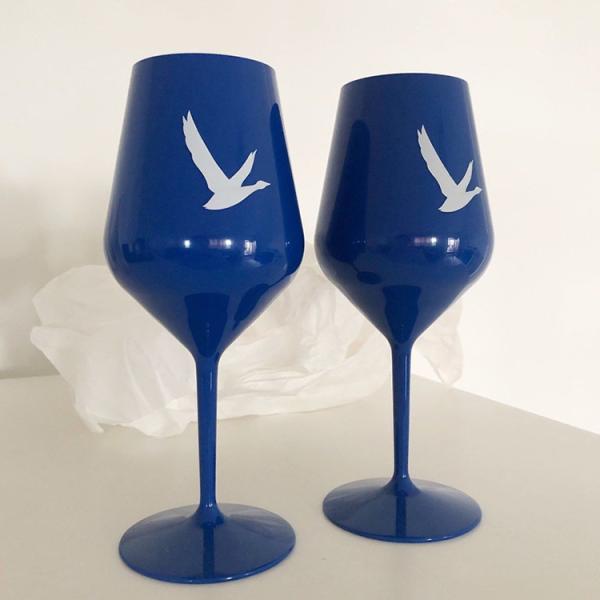 Party Vodka Reusable Plastic Wine Glasses White Blue Grey Goose Acrylic Glasses Tumbler
