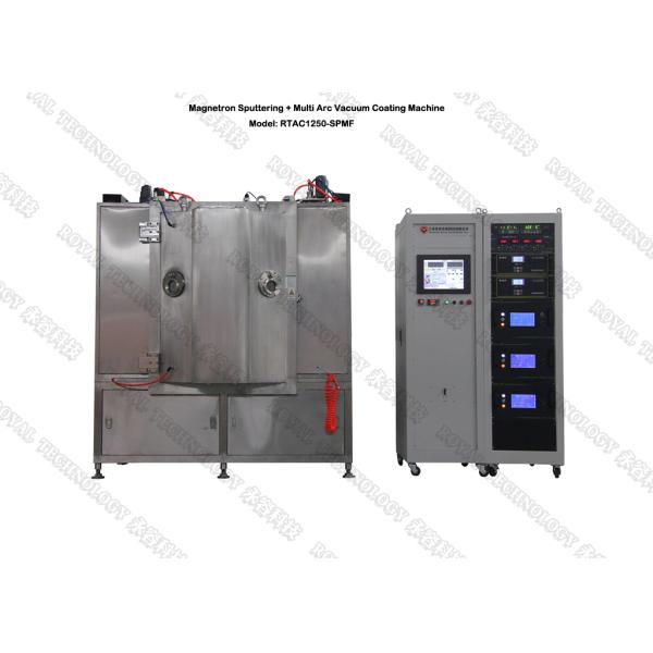 Magnétron do MF da grafite que engasga a máquina de revestimento, equipamento do chapeamento da decoração PVD do negro como o azeviche