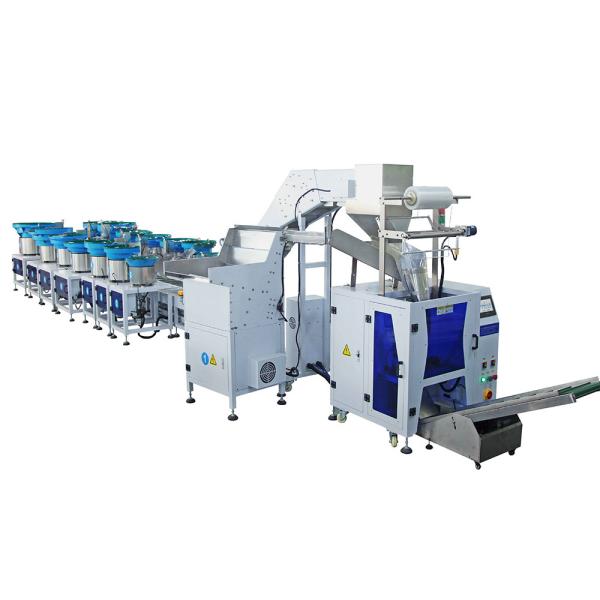 Customizable Four Vibrating Feeder Automatic Furniture Fittings Hardware Accessories Packing Bagging Packaging Machine