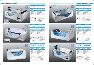Produits sanitaires de salle de bains avancés Massage autonome baignoire contrôle intelligent