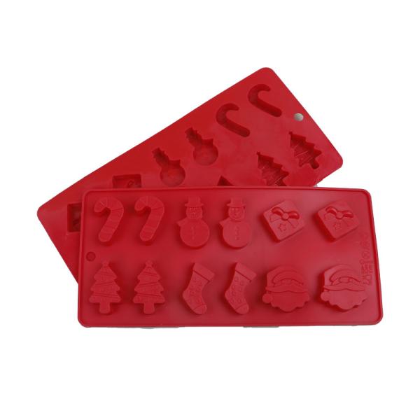 Christmas Chocolate Mold Shaped Cute Bpa Free Food-grade Silicone Cake Molds