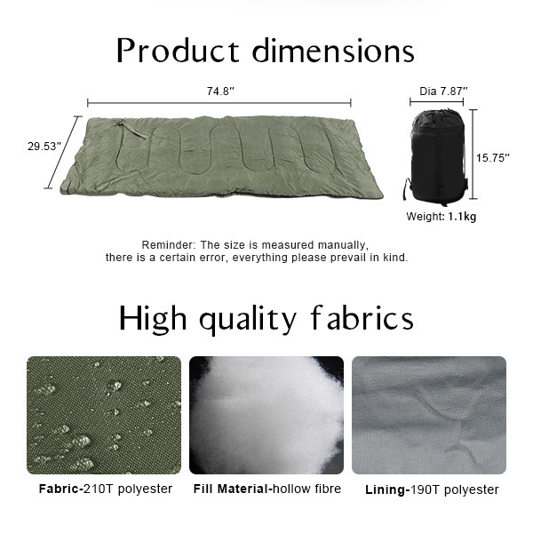 Компактные спальные мешки для кемпинга для 1 человека