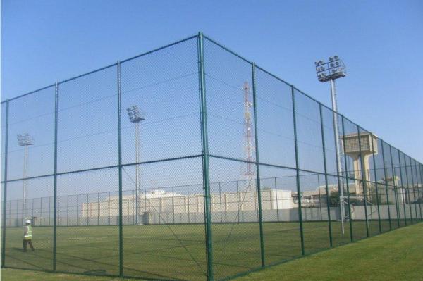PVC Chain Link Fence for Tennis Soccer Field Court Yard and Garden