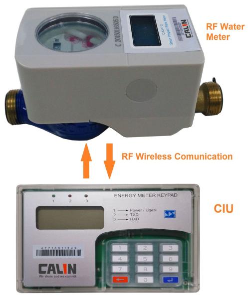 Split-Type Residential Prepaid Water Meters with RF Communication and Electronic Latched Valve