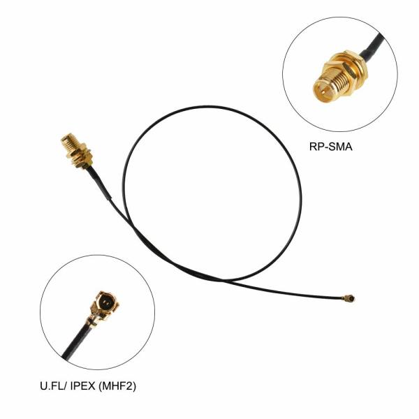 Wireless Internal Antenna RF Coaxial Connector To Ipex Cable Copper Material