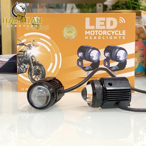 2pcs White Yellow Flashing 20 Watts Aluminum Mini Driving Light Universal LED Front Fog Light for Bike Motorcycle Spare Parts