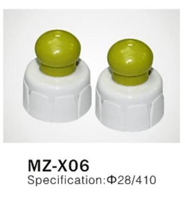 Φ28/410 PP/PET Lotion Push Pull cap for cosmetic plastic bottle closure