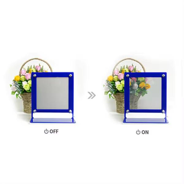 Flat Safety Tempered Glass PDLC Smart Glass Sound Insulation Polymer Dispersed Liquid Crystal Glass For Low Energy Shopping Mall