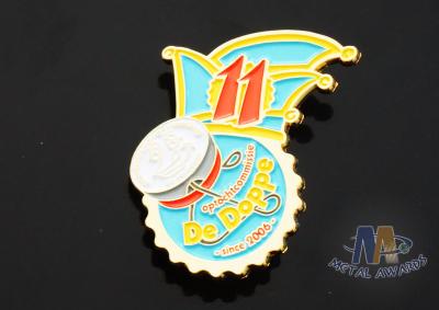 Full Color Enamel Custom And Stock Metal Lapel Pin Badges Gift Items Imitation Gold Plating