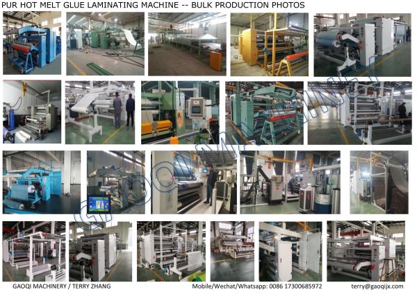 1600mm Max Laminating Width Electric Driven Solventless PE Film PUR Hot Melt Glue Laminating Machine