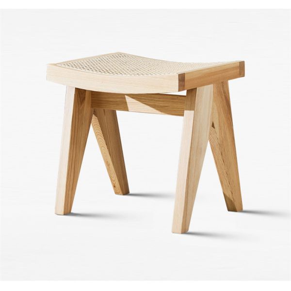New Design Modern Solid Wood Chair Rattan Bench Leisure Dining Chair Bed Footstool Shoe Bench