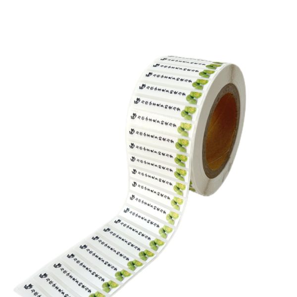 Custom Made Brand Logo Biodegradable Paper Durable Sun Catcher Sticker Vinyl Flower Box Sealing Label Sticker Roll 2023