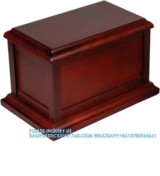 Cherry Solid Wooden Urns For Adult Male, Cremation Urns Eco-Friendly Wooden Casket Urn For Human Ashes Adult Female