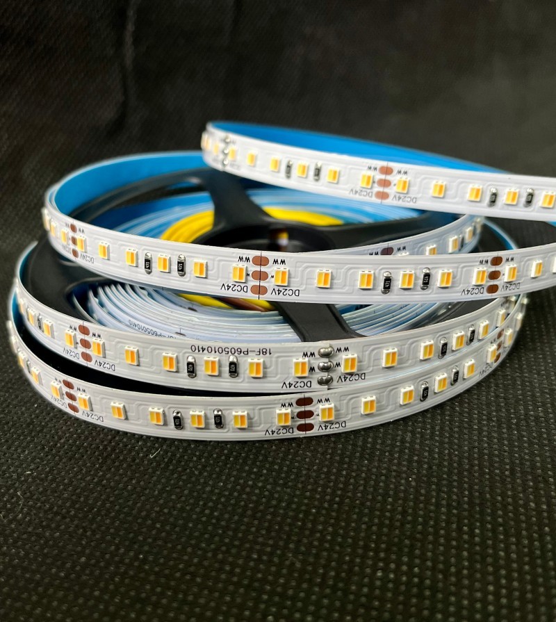 3528 Dual White CCT LED Strip Light 120LED/m Tunable White LED Tape 12V 24V