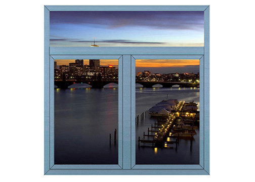 Перерыв восходящего потока теплого воздуха окна 1.4mm прессовал алюминиевая рамка для квартиры