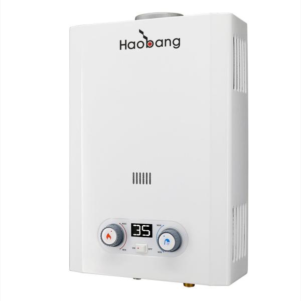6 litros 1.56GPM Calentador de agua de gas Calentador instantáneo con doble botón