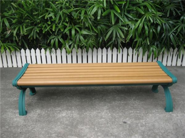 Antique Garden Furniture Wooden Bench With Sandblasting Zinc Spraying Finish