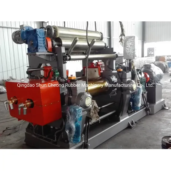 Water Cooling Rubber Mixing Machine with 360mm Roller Diameter and 30kw Motor Power Open Mixing Mill