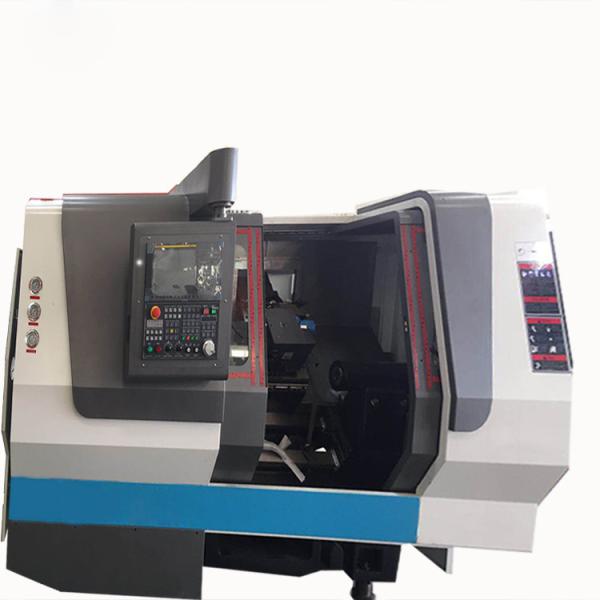Центр CNC небольшого токарного станка кровати скоса TCK400 поворачивая для обработки машины стали и литого железа материальной