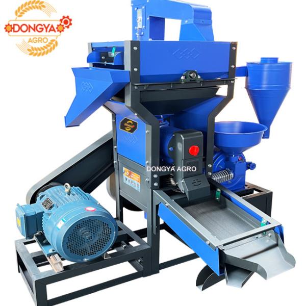 DongYa Agro 15hp Cran fin 5 en 1 moulin à riz commercial 600 kg par heure