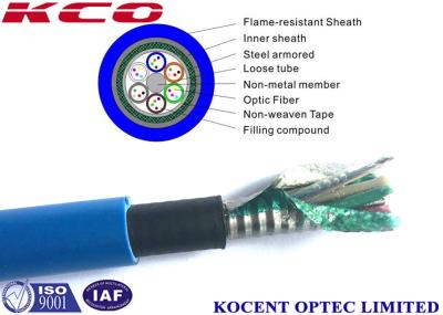 Network Armored Fiber Cable Mine Shafts 4 ~ 144 Cores Loose Tube