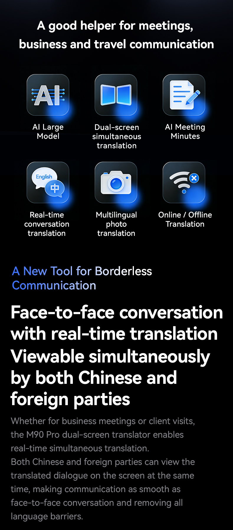 Dual Screen Video Calling Translator Smart Mini Language Translator 159 Languages WiFi Hotspot Offline Voice Translation Machine
