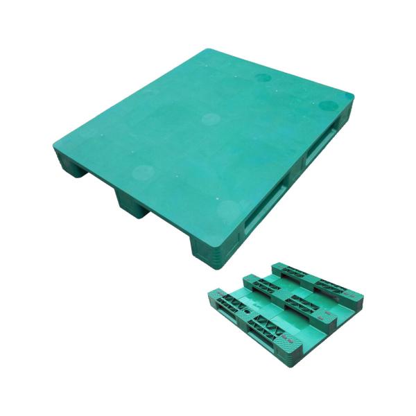 23kg/pcs Euro Hygienic Heavy Duty Flat Racking Plastic Pallet with Steel Reinforcement
