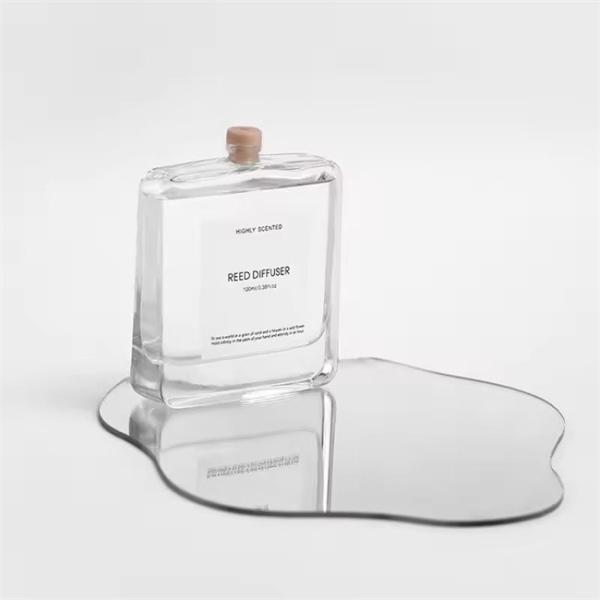 Custom Private Natural Stick Transparent Glass Bottle Luxury Reed Diffuser With Gift Box