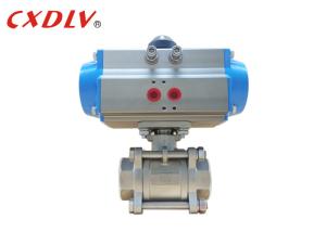 Válvula de controle 304 pneumático de aço inoxidável em dois sentidos com o