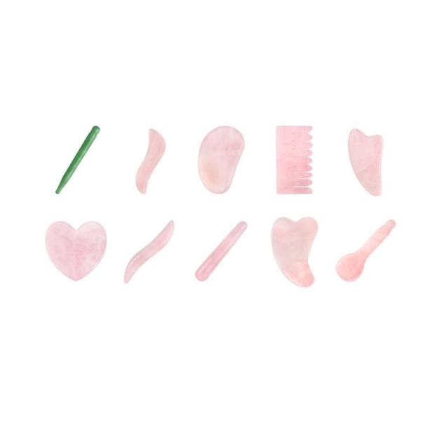 1 Pieces Gua Sha Massage Tool Jade Stone Tool for Facial Massage and Muscle Relaxation with 5 Years Shelf Life Guarantee