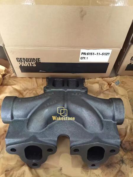 6151-11-5130 Excavadora 6D125 Partes do motor Manifold de escape Para Komatsu PC400-7 WA450-3MC WA470-3