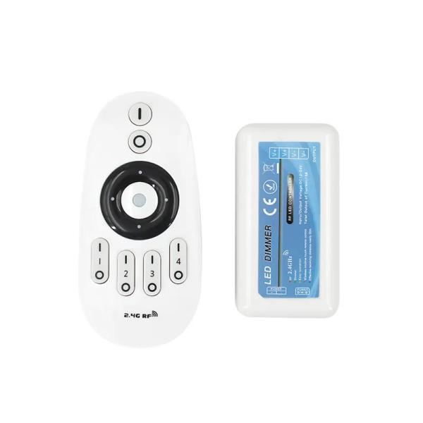 Smart 2.4G Wireless 4 Zone Remote Single Color LED Controller 12V RF LED Controller For LED Strip