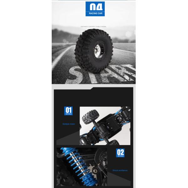 2.4G Electric Climbing Vehicle Children's Remote Control Toy Car 15km/h 2 Channels