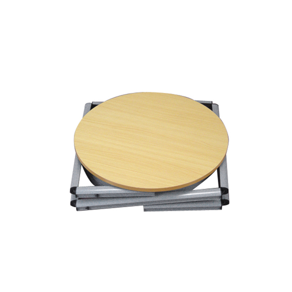 Spiral Tower System Promotional Counter Stand , Exhibition Round Promotion Table