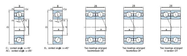 Single Row 7300 Precision Angular Contact Bearings