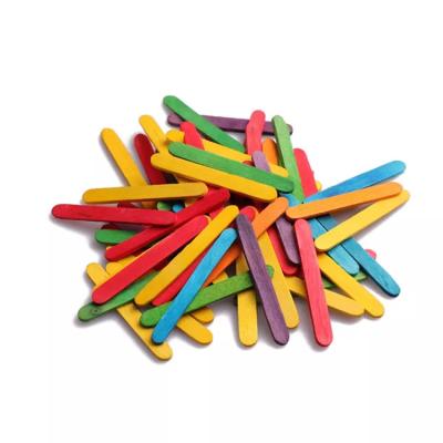 Colorful Birch Wooden Ice Cream Stick Jumbo Craft 93mm 114mm