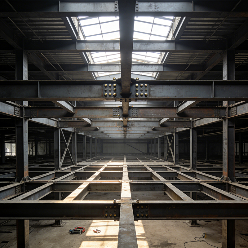 Commercial Prefabricated Steel Structures Withstand Strong Winds / Gusts