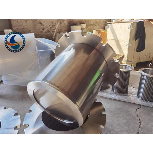Corrosion Resistant 500mm Length Duplex Steel 2205 Wedge Wire Screen Strainer Pipes For Oil And Gas Industry