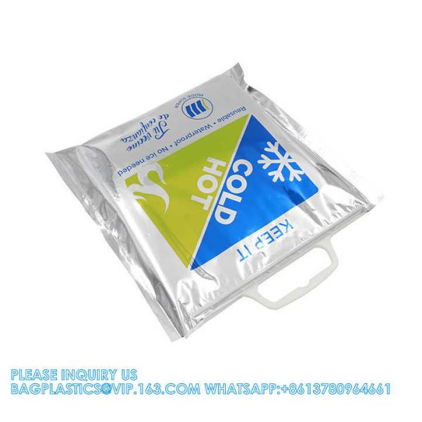 Reinforced Heavy Duty Hot Cold Lunch Totes Reusable Disposable Food Travel Picnic Thermal Delivery Insulated Bag