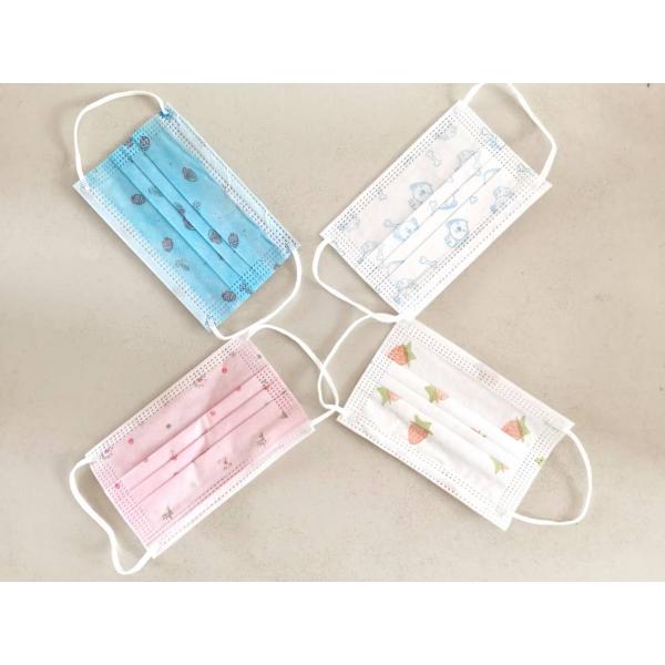 Disposable Breathable Cartoon Nonwoven 3 Ply Face Mask