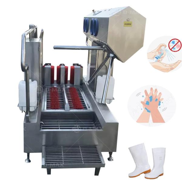 Electric Shoe Sole Washer and Disinfecting Mat Cleaner for Cattle Slaughter Line