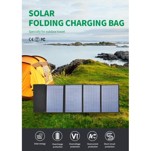 EU Warehouse High Efficiency PET Monocrystalline Solar Foldable Panel 140w Solar Folding Bag for Mobile Phone