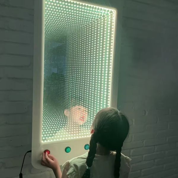 Interactive LED Infinity Wall Panel – Sensory Light Toy for Autism, Self-Regulation & Visual Stimulation