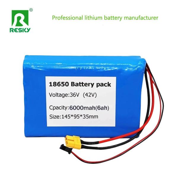 Pack de batterie de scooter électrique 36V 6Ah 10s3p rechargeable 18650 batterie au lithium-ion