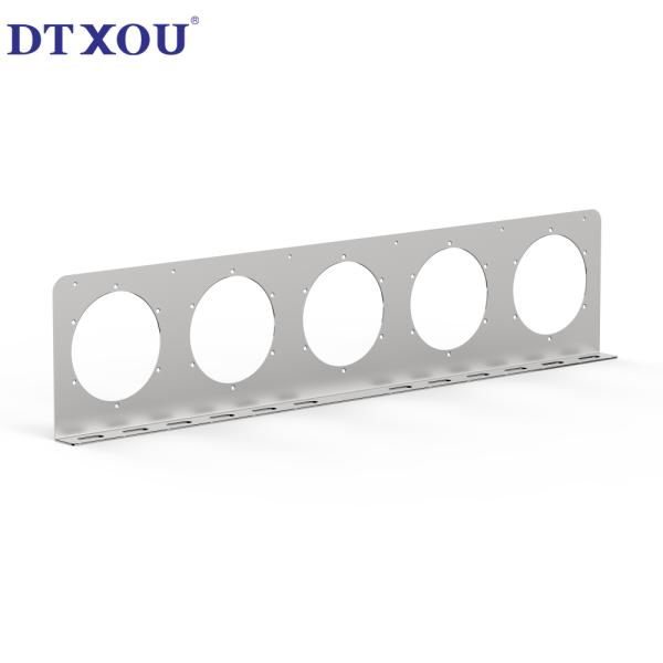 4-inch circular LED trailer truck semi trailer brake turn signal light 5-hole stainless steel combination tail light bracket