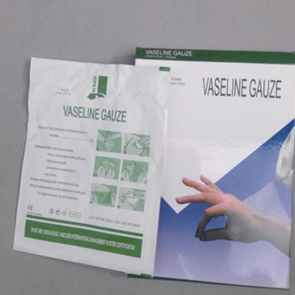 Medical Sterile Vaseline Gauze Piece Non-woven Vaseline Gauze for Second Degree Burns and Skin Plant