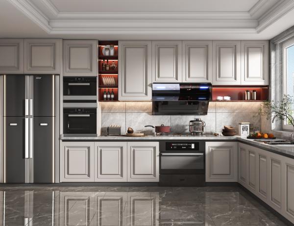 Armoires de cuisine de style italien en bois sur mesure